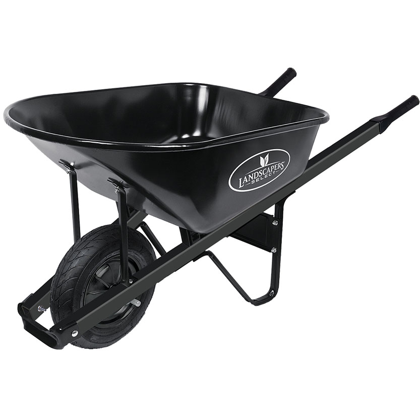Wheelbarrow Steel Blk 6cf