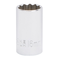 Socket 16mm 1/2"drive 12pt