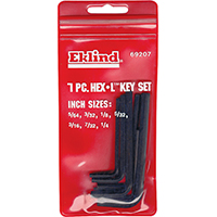 Eklind Hex Key Set Sae 7pc