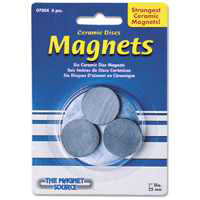 Cermc Disc Magnet 1"x5/32" 6cd