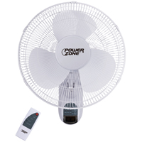 Pz Oscil Wall Fan W/ Remote 16"