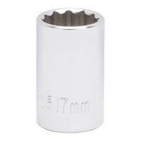Socket 17mm 1/2"dr 12pt