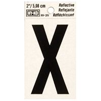 2" Reflective Ltr X