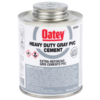 Oatey Pvc Cement Hd Gray 8oz