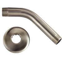 Bh Shower Arm W/ Flange 6" Ss