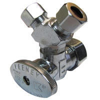Pp 1/4-trn Stop Valve 5/8"x3/8"