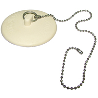 Pp Tub Stopper W/ Chain 1.5"-2"