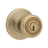 Ks Door Entry Knob Antq-brs