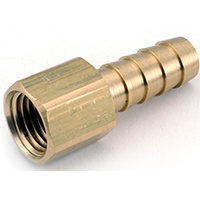 Adapter 3/8"barbx1/4"fpt Brs