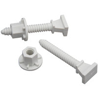 Pp Toilet Bolt Set Plastc Wht