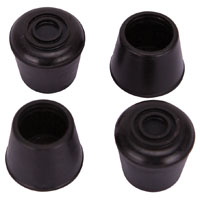 Rbbr Leg Tip 3/4" Blk