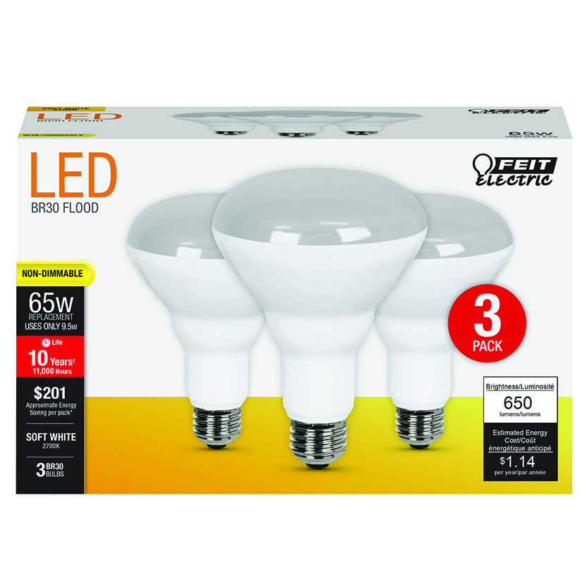 8.5w Led In-out Spot 65w Eq 3pk
