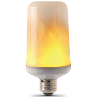 Bulb Cylindr Flicker Flame Led