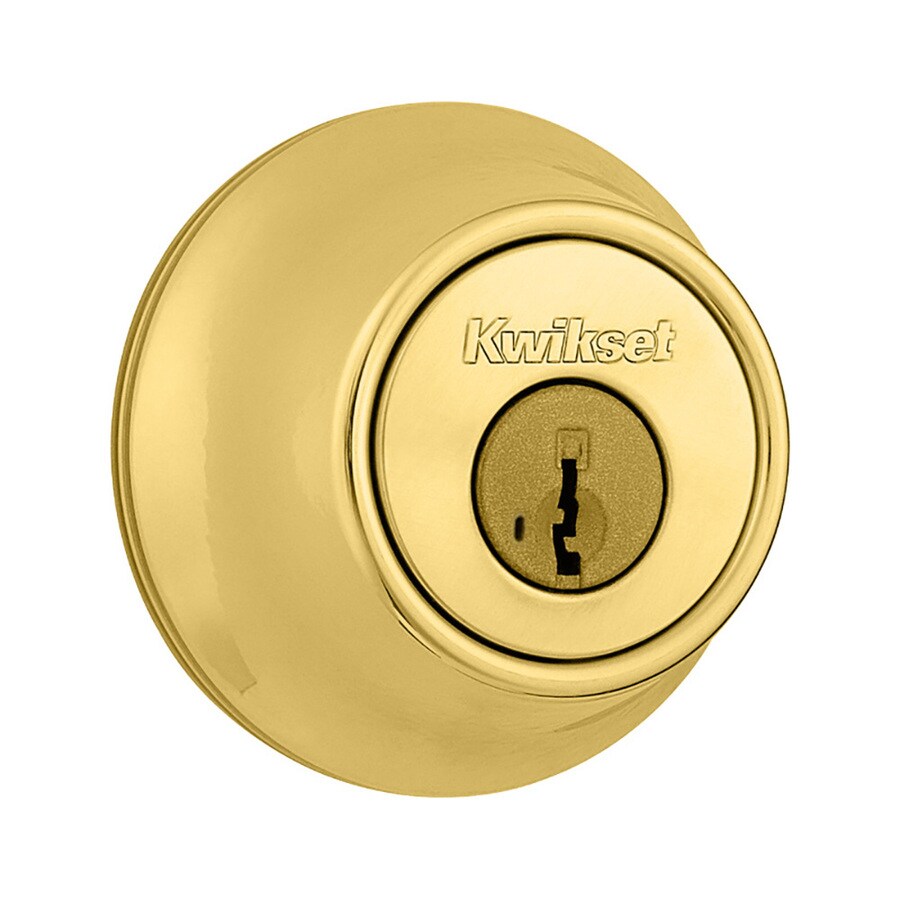 Kwikset Deadbolt Pol-brs