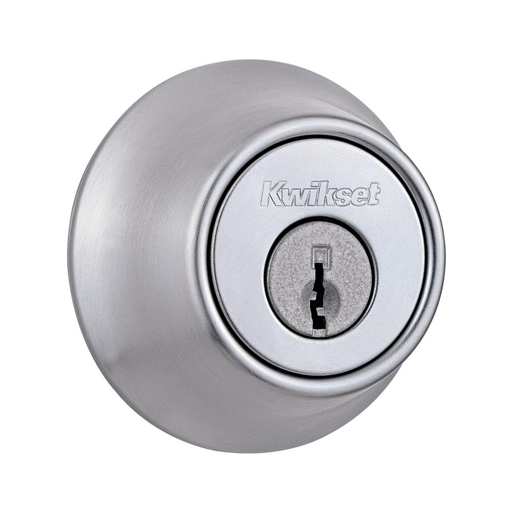 Kwikset Deadbolt Stn-chrome