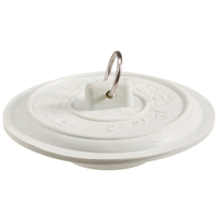 Pp Tub Drain Stopper 1.5"-2" Wht