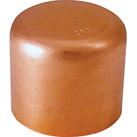 Tube Cap Copper 1in Sweat/sldr
