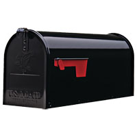Mailbox Std Blk Steel