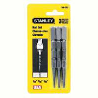 Stanley Nail Set Sqr Hd 3pc