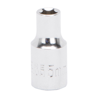 Socket 5mm 1/4"dr 6pt