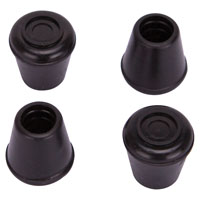 Rbbr Leg Tip 1/2" Blk