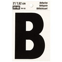 3" Reflective Ltr B