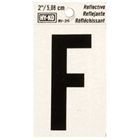2" Reflective Ltr F