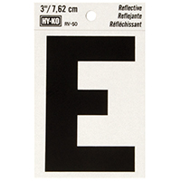 3" Reflective Ltr E