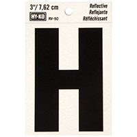 3" Reflective Ltr H