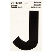 3" Reflective Ltr J