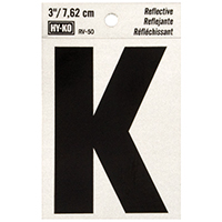 3" Reflective Ltr K