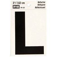 3" Reflective Ltr L
