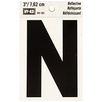 3" Reflective Ltr N