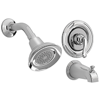 Tub Shower Faucet Sngl Chrm