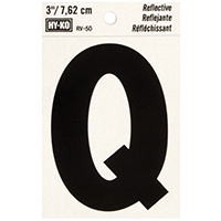 3" Reflective Ltr Q