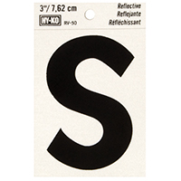 3" Reflective Ltr S