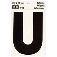 3" Reflective Ltr U