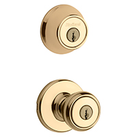Ks Knob Combo Lockset 3g Brs
