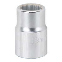 Socket 19mm 3/4"dr 12pt