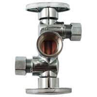 Pp Shut-off Valve 1/2"x3/8"x3/8"
