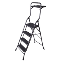 4-step Stool W/tray Stl