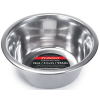 Pet Feeding Dish Sml 1qt Ss
