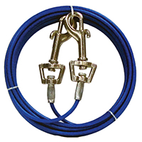 Bp Dog Cable Tieout 30' W/ Snaps