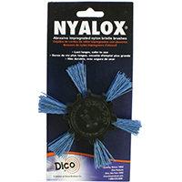 Flap Brush Nylon 4" Blue
