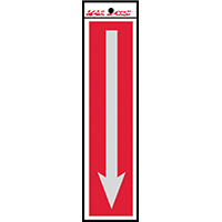 Sign In Arrow 2x8" Alum