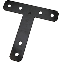 1161bc 6"x5" T-plate Blk
