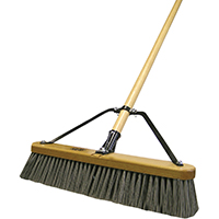 Quickie Stiff Poly Pushbroom 18"