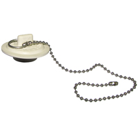 Pp Basin Stopper W/ Chain Wht