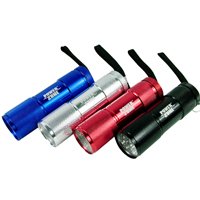 Flashlight 9-led Alum