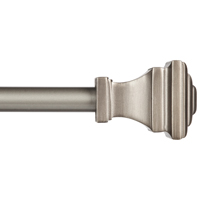 Curtain Rod 5/8"x66"-120" Pewtr